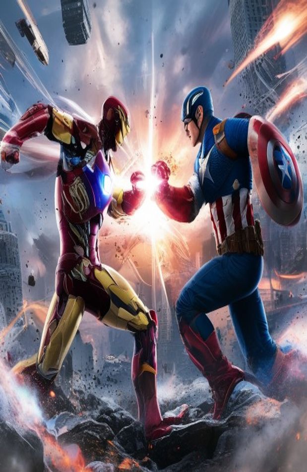 Iron Man Vs Captain America Wallpaper