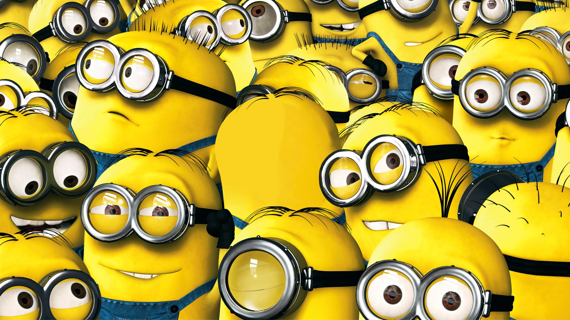 A crowd of Minions from the Despicable Me franchise