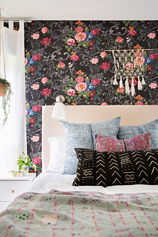 Use a bold wallpaper to add character and warmth to a room This 667x1000
