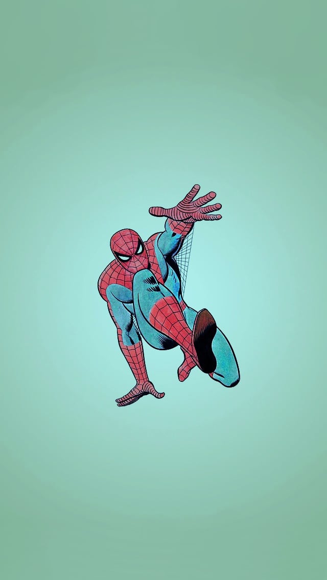 Greenish Spider Man iPhone 5 Wallpaper 640x1136