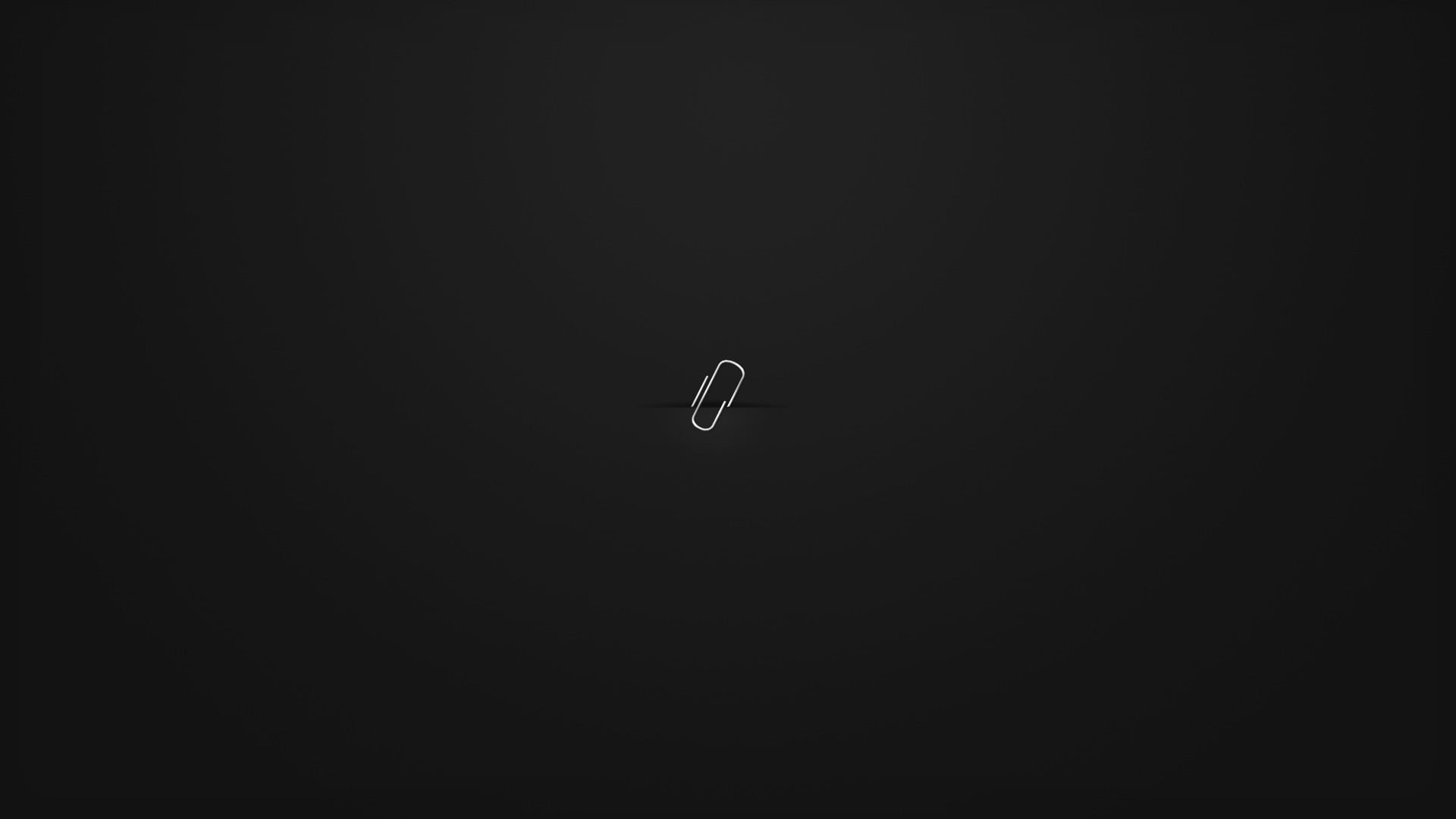 Minimalism Paperclip Simple Background HD Wallpaper