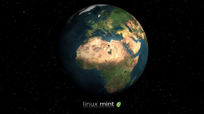 Current Location Home Puter Linux Mint Earth Wallpaper