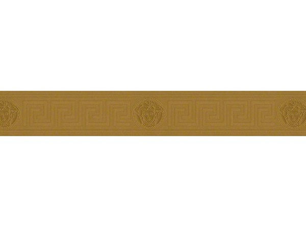 Versace Greek Key Designer Wallpaper Gold Border