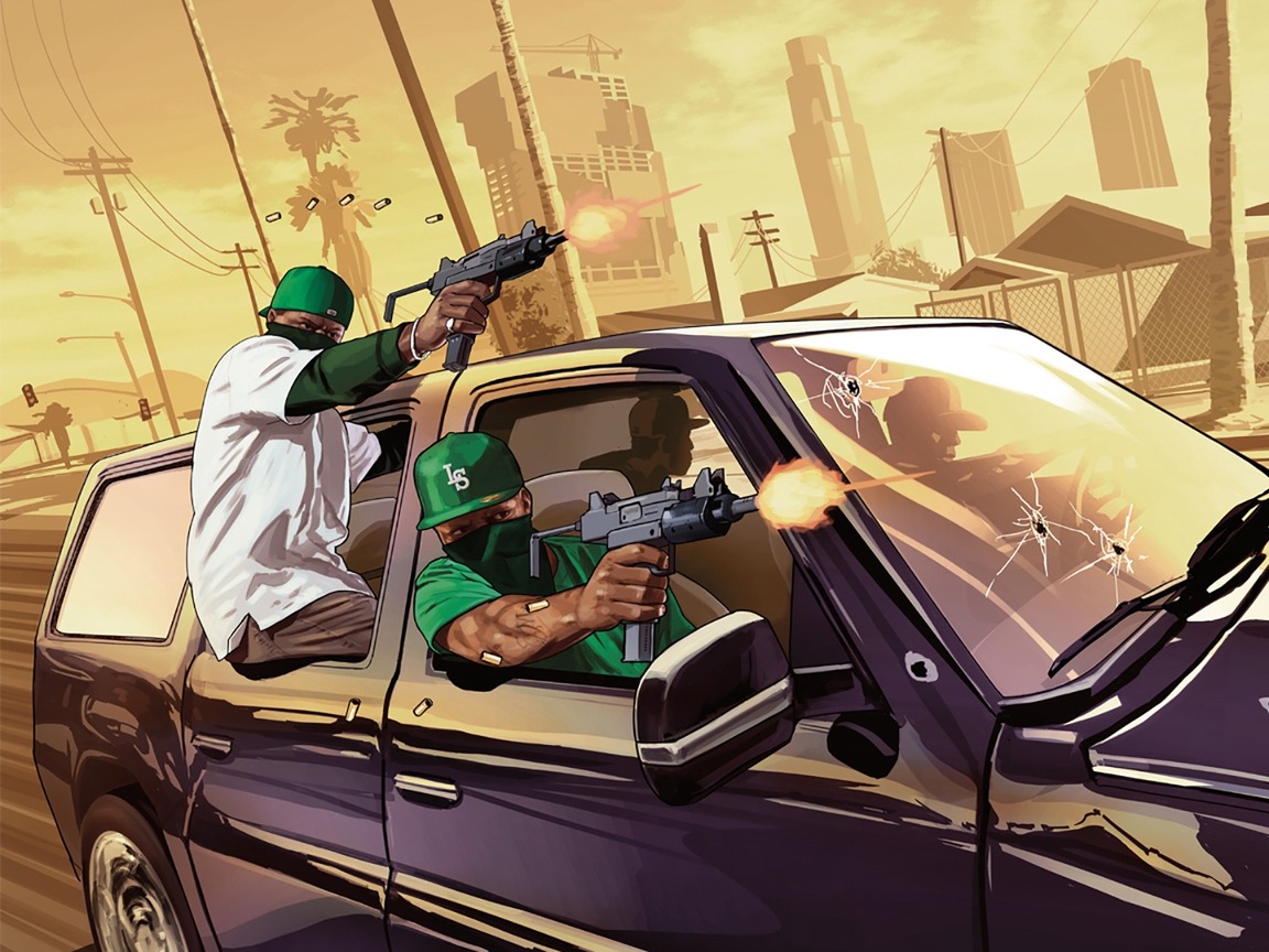 Wallpaper Grand Theft Auto V Gta5 Grove Street