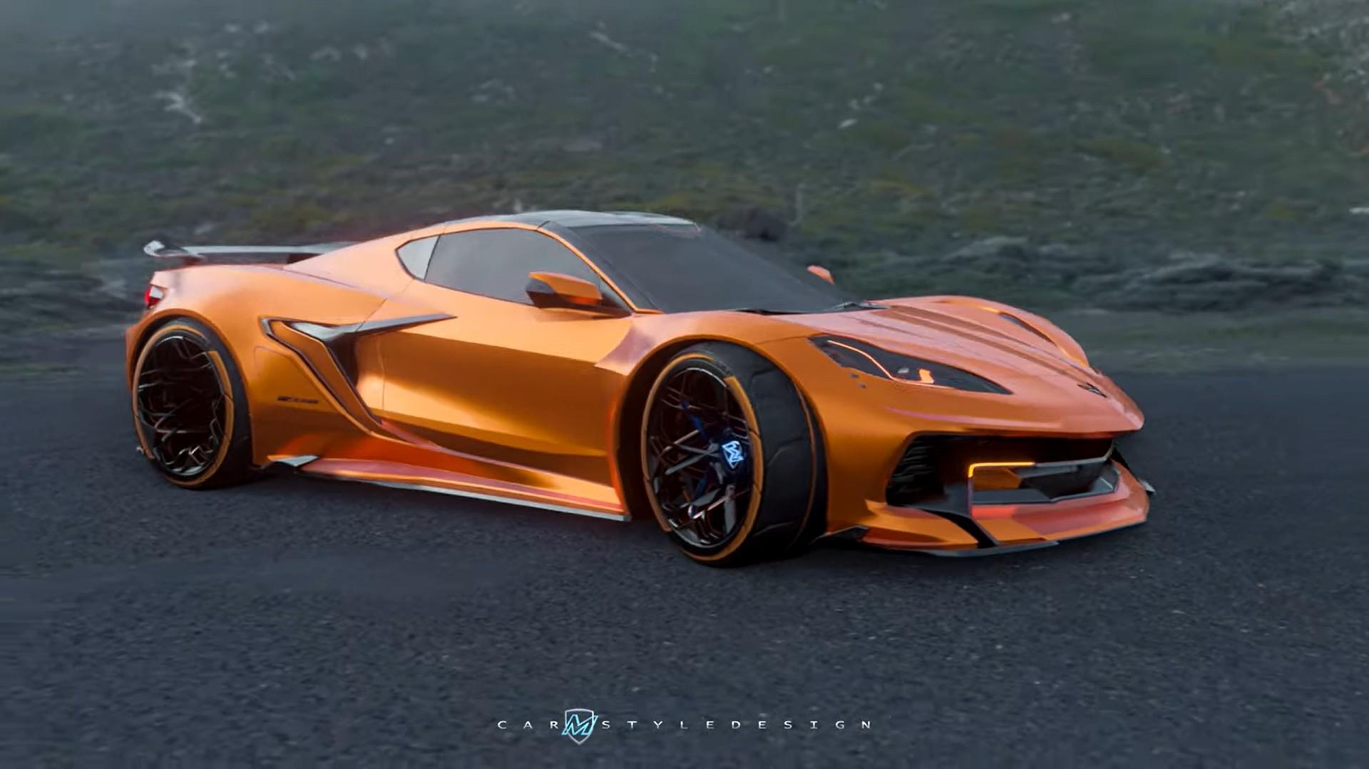 Digital Widebody Chevy Corvette Z06 Shows Its Extreme