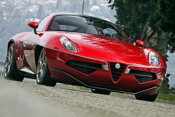 Alfa Romeo Disco Volante Unterwegs Im Einzelst Ck