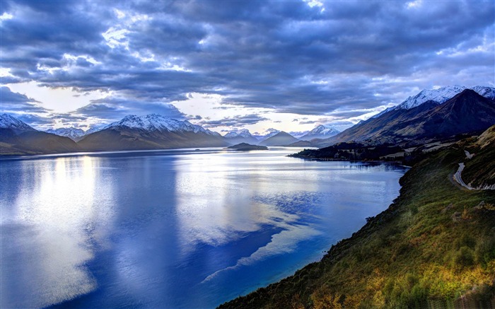 lake in new zealand New Zealand landscape wallpaper