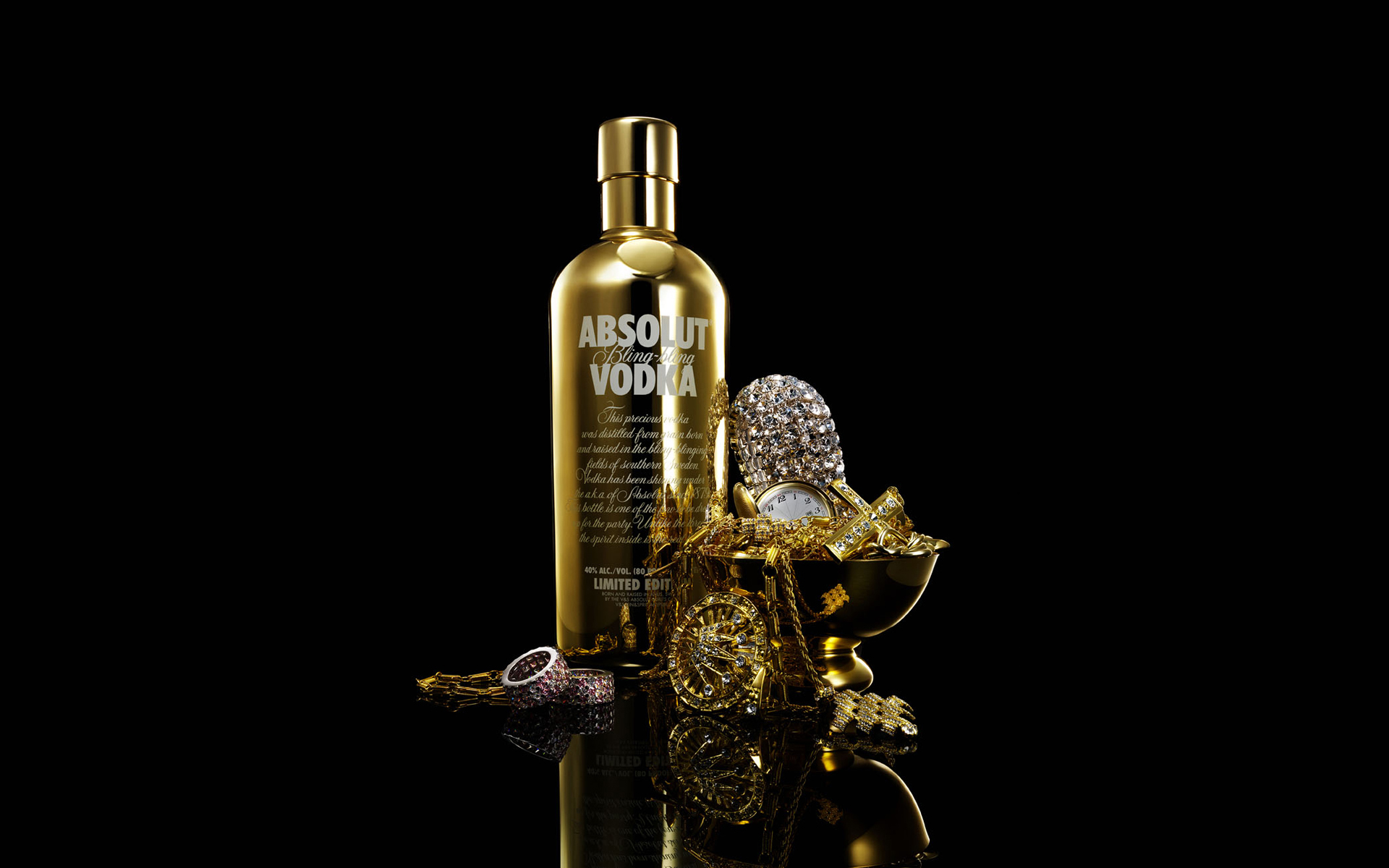 The Absolut Gold Wallpaper iPhone