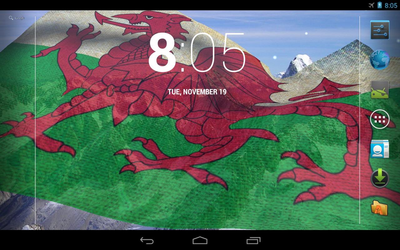 3d Welsh Flag Live Wallpaper