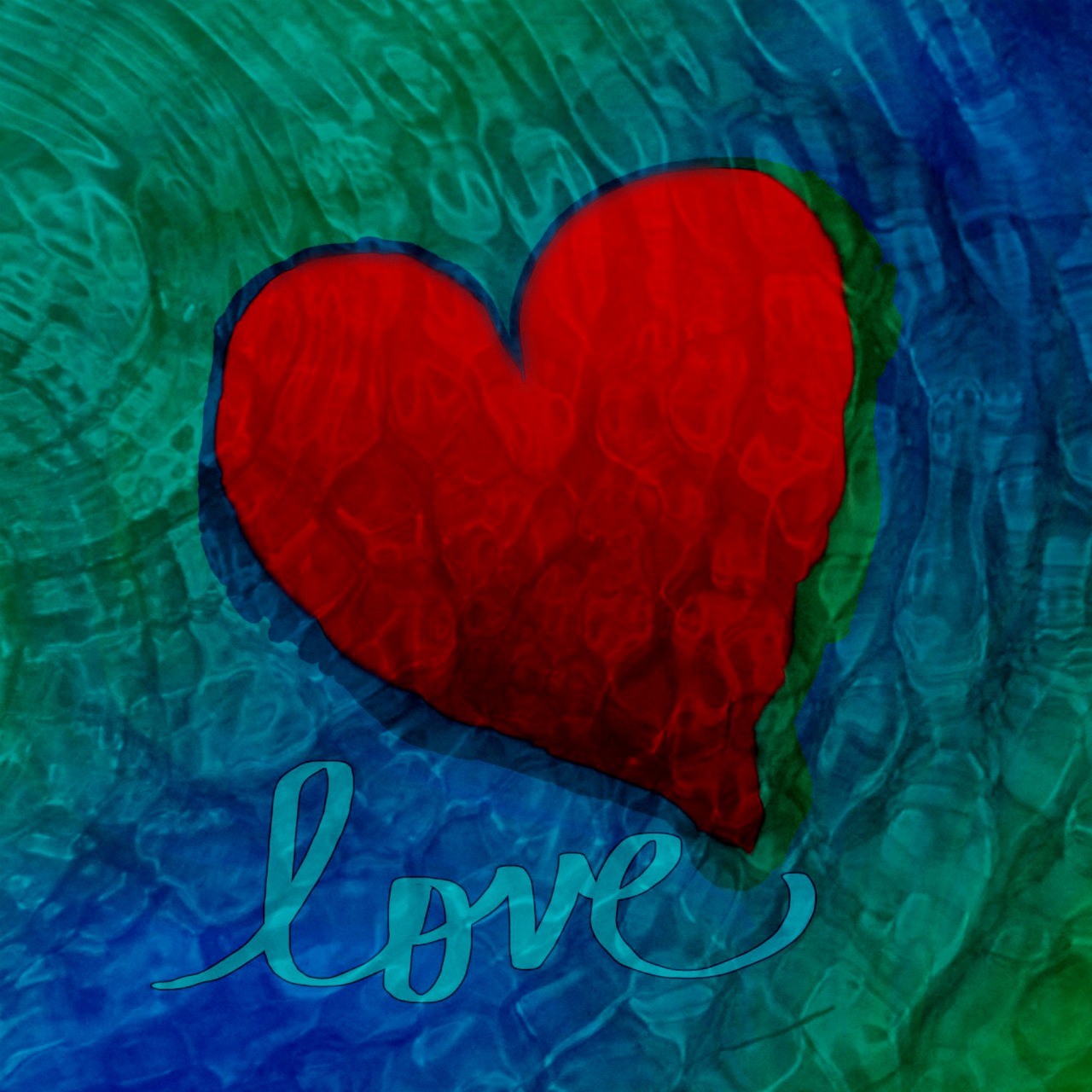 Artistic Heart Love Wallpaper