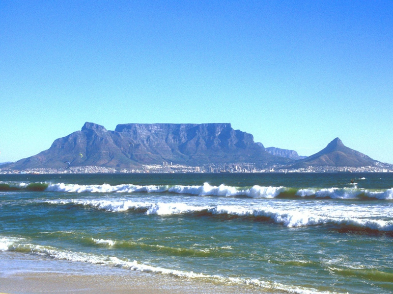 Beach Cape Town Nature Oceans HD Desktop Wallpaper