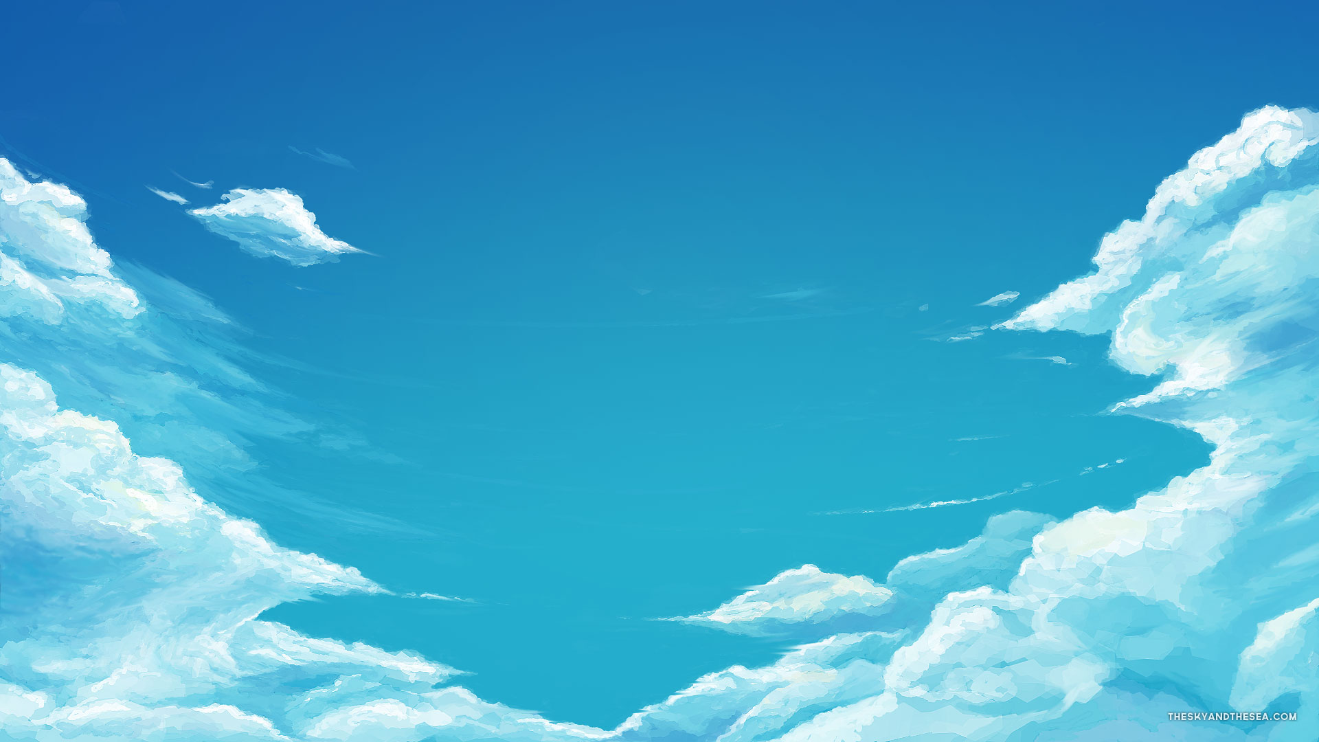 Cartoon Blue Sky HD Wallpaper