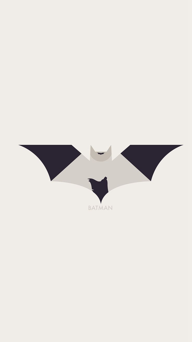 Art Batman Minimal Logo Illust iPhone Wallpaper