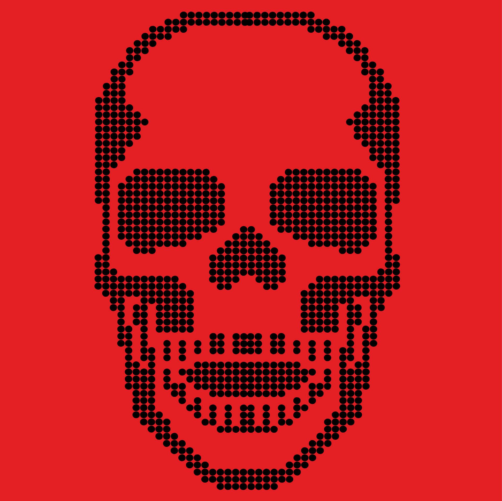 Download Pixel Skull Red PFP Wallpaper