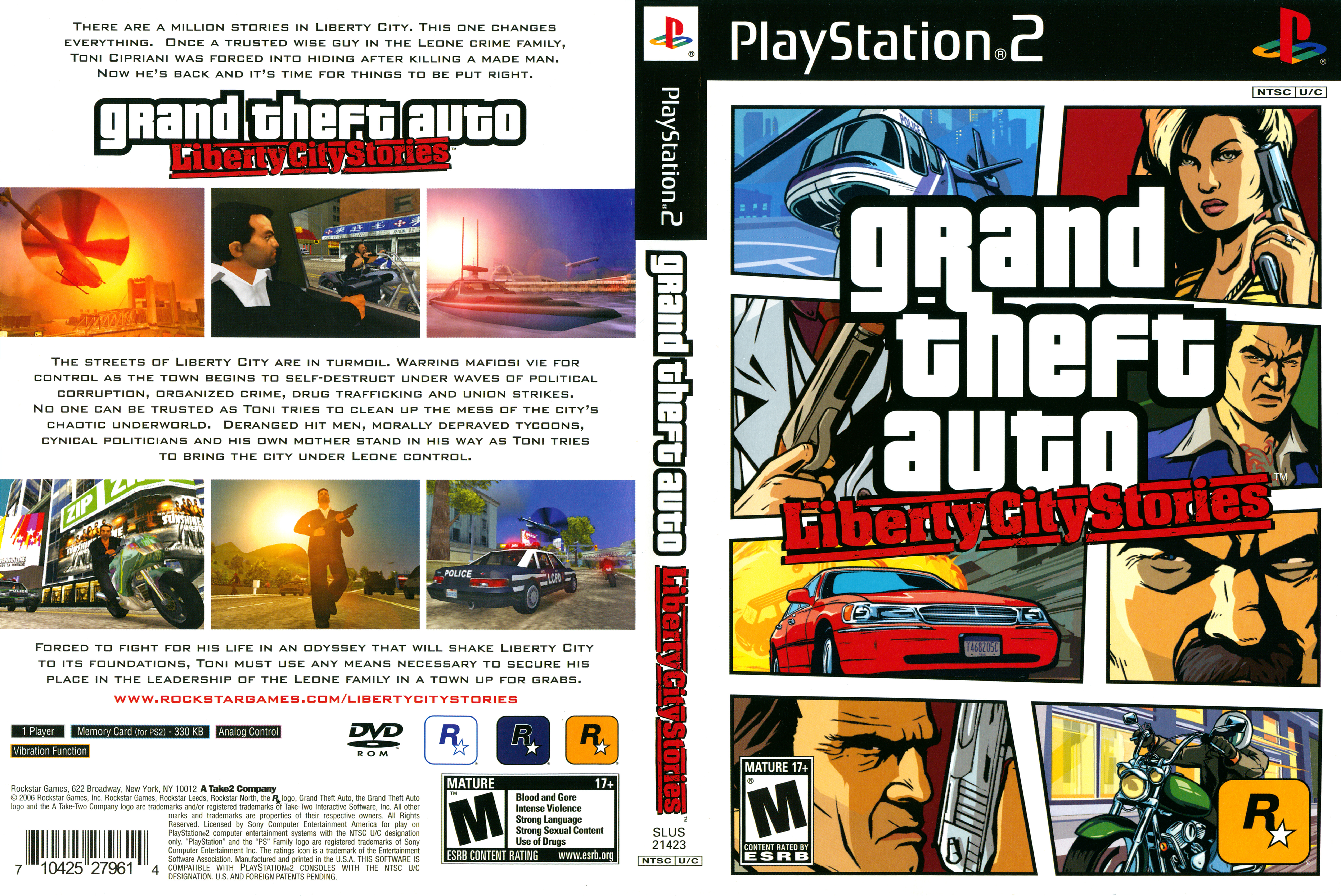 Grand Theft Auto Liberty City Stories Slus Sony