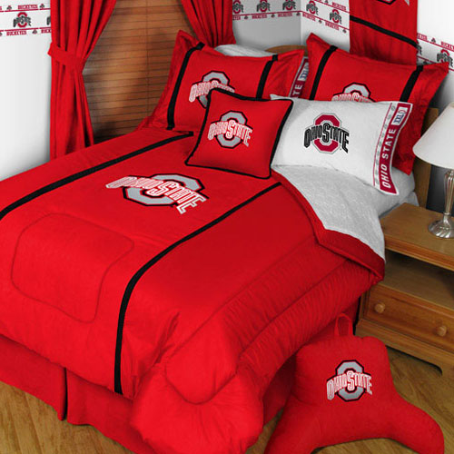 Ohio State Buckeyes Twin Forter Pillow Sham Mvp Bed Set