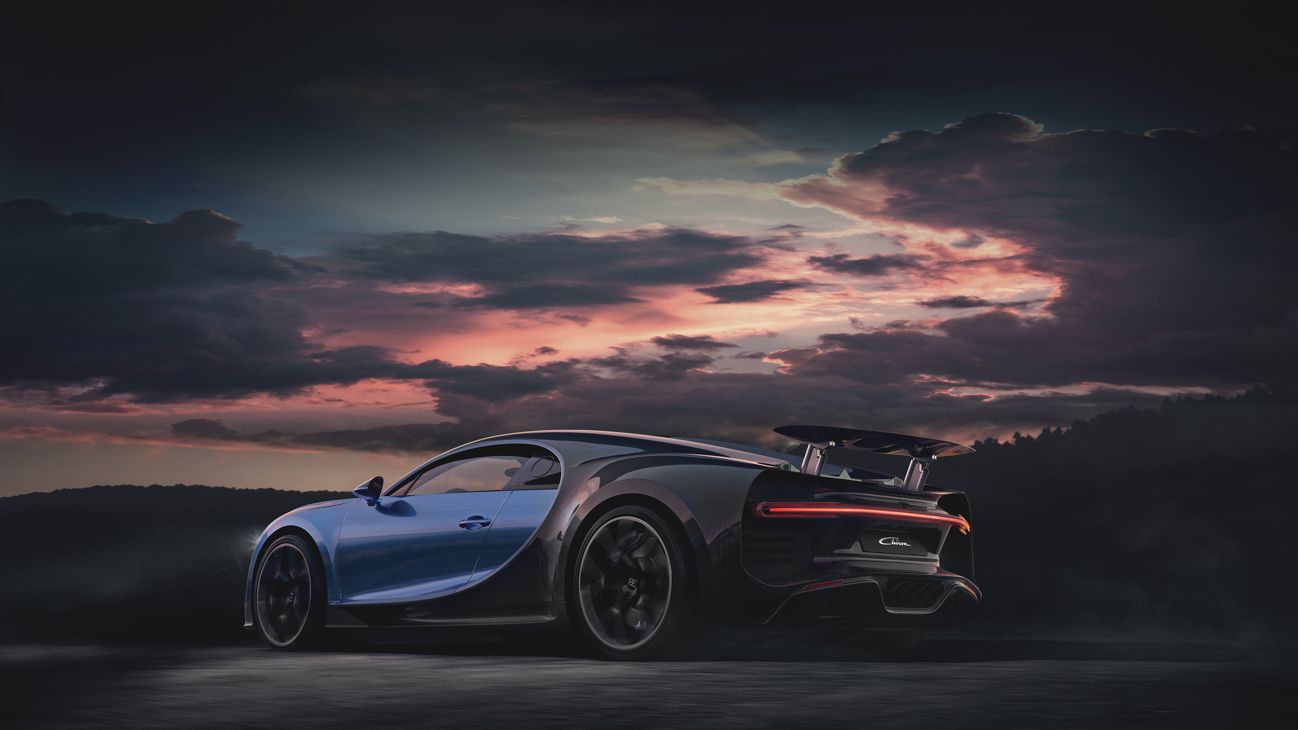 Blue Bugatti Chiron Sport 4k 1440p Resolution Hd Wallpaper Image