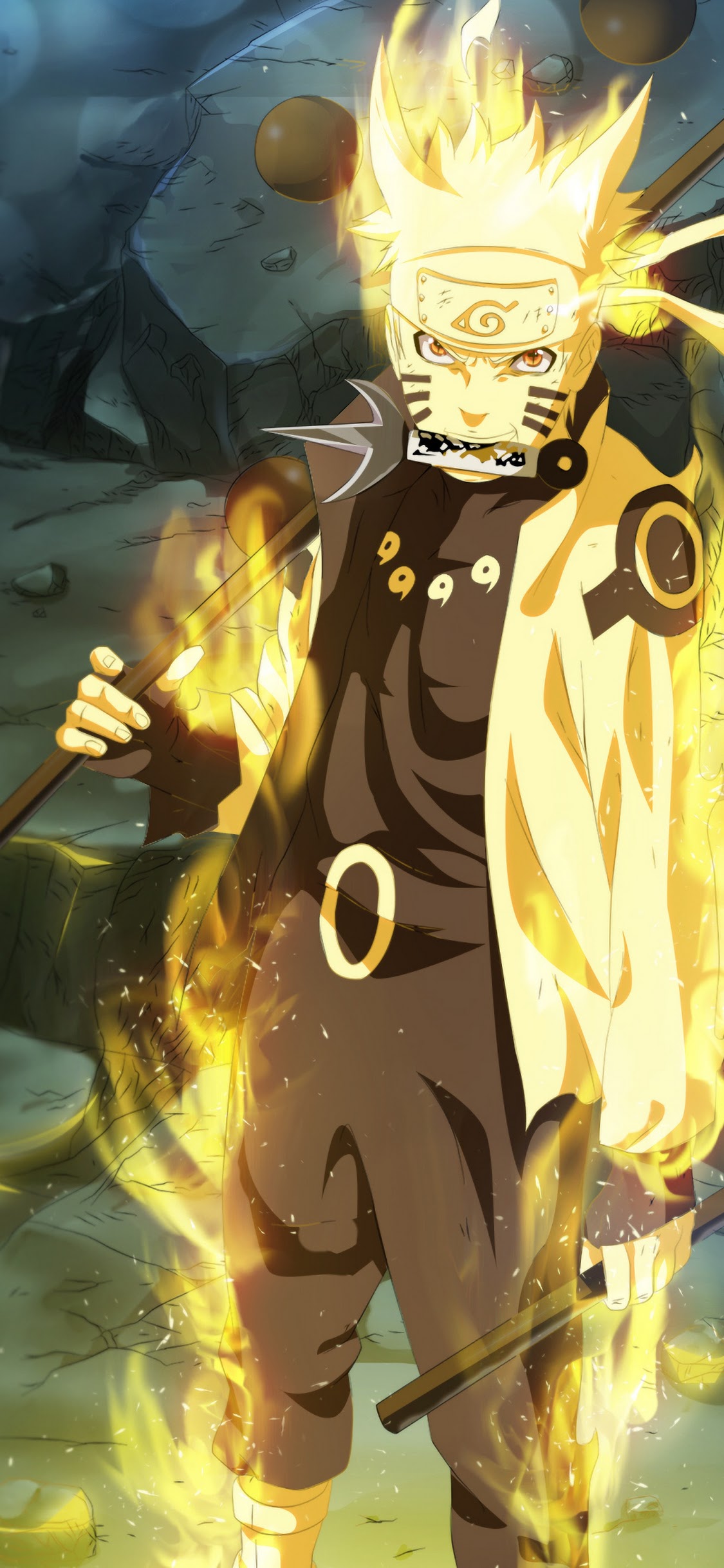 Naruto Uzumaki Baryon Mode 4K Phone iPhone Wallpaper #2490c