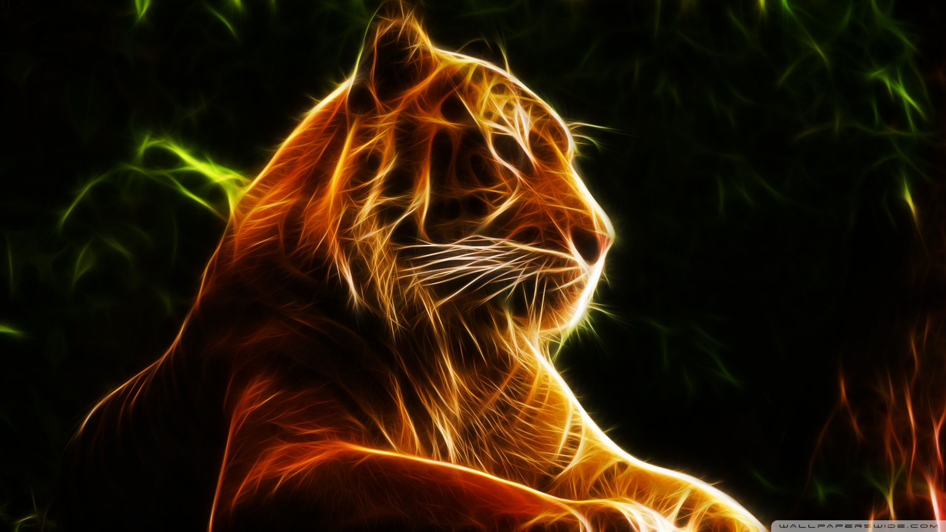 Abstract Tiger HD Wallpaper