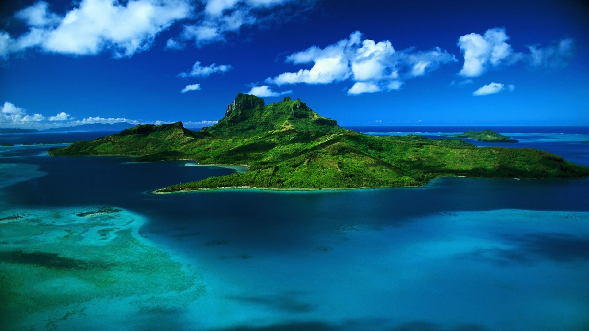 Now Full HD Wallpaper Tropic Island Indian Ocean Cloud In Screen