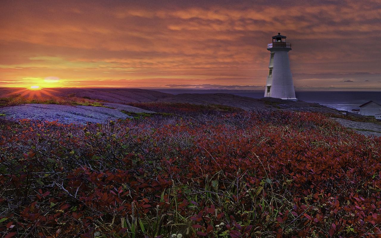 Cape Spear Lighthouse Newfoundland Widescreen Wallpaper