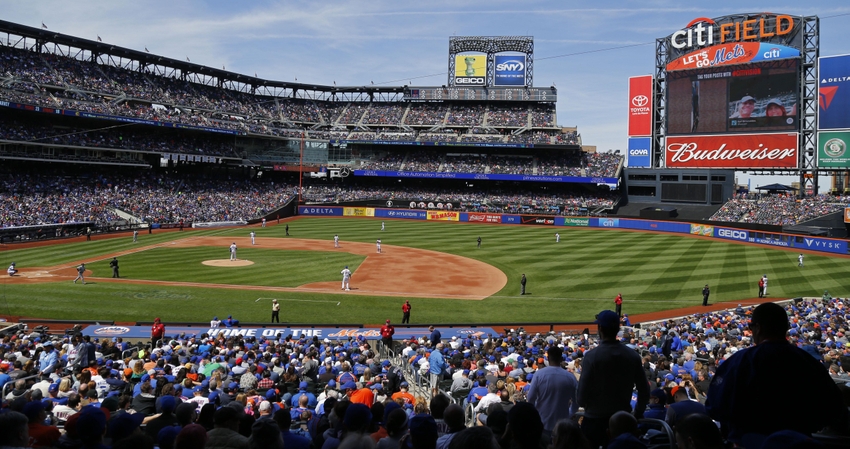 Apr 19 2015 New York City NY USA Fans watch the New York Mets and