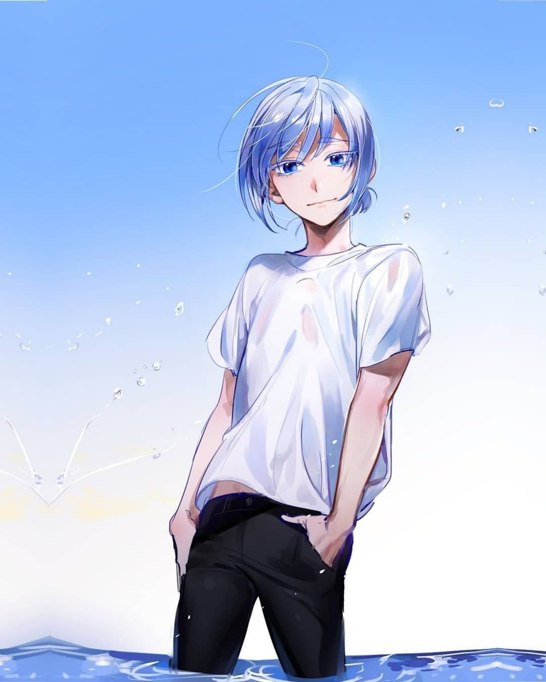 Anime Blue Boy Wallpaper