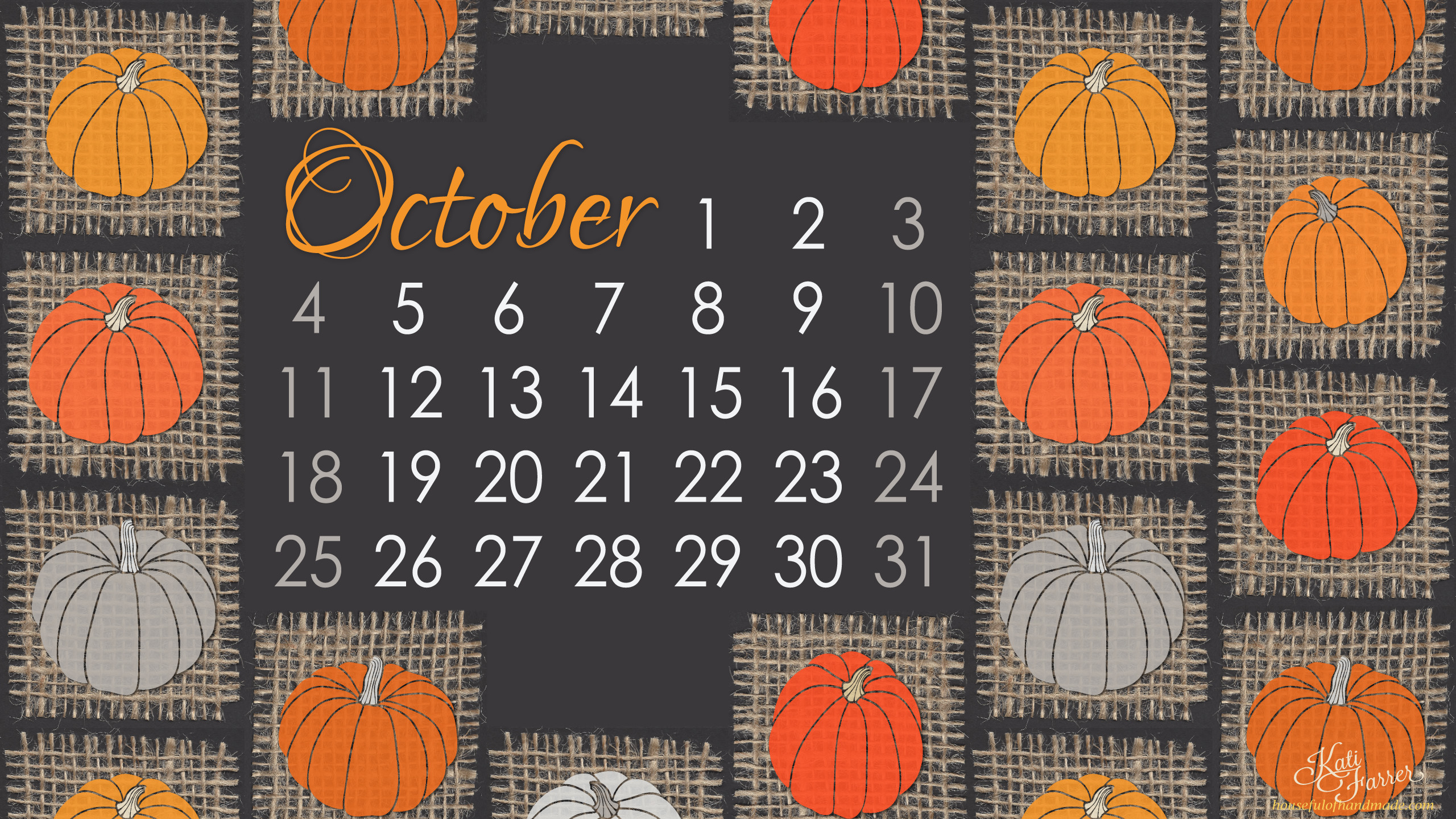 October Wallpaper