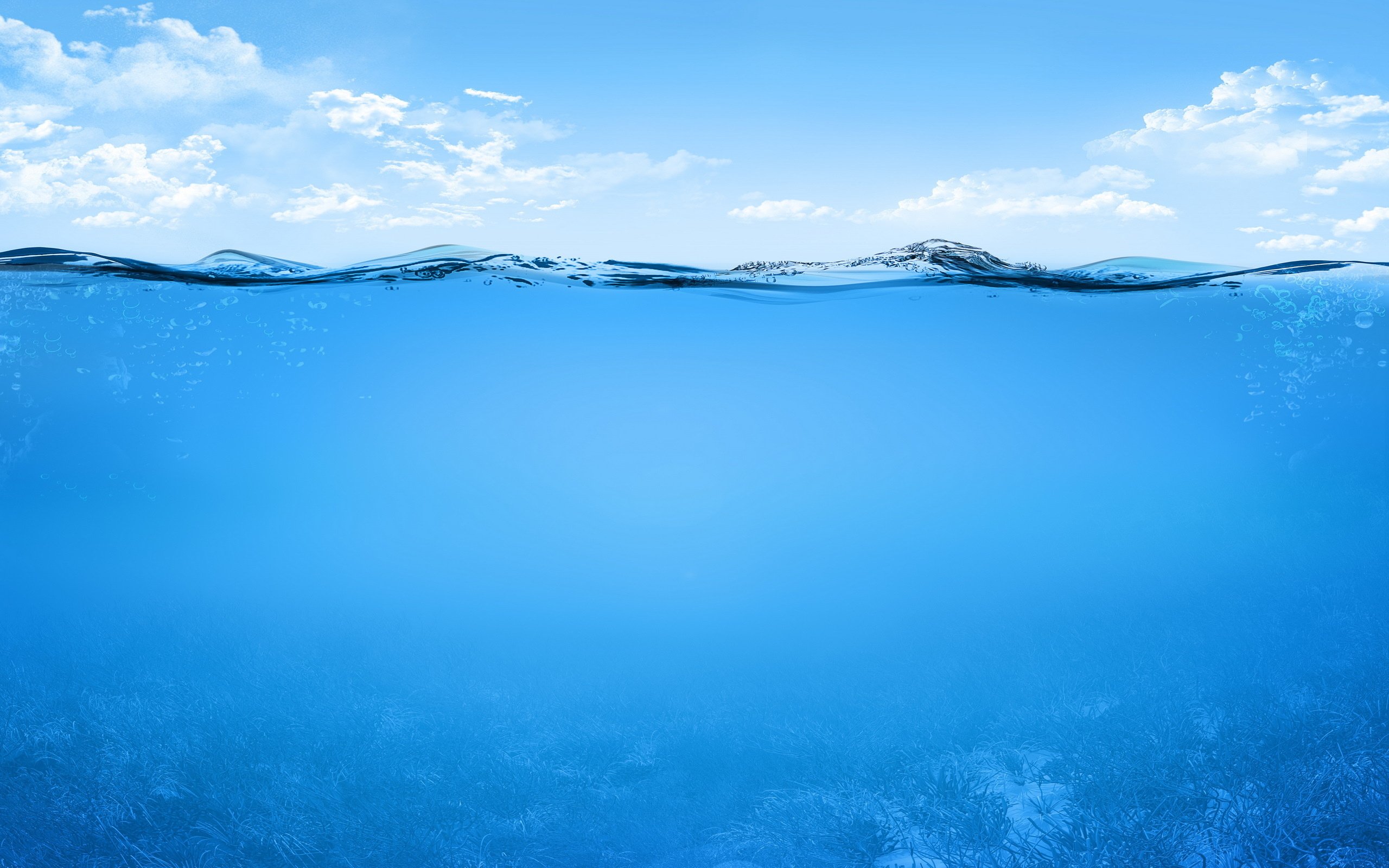 Ocean Sea Lake River Underwater Wallpaper