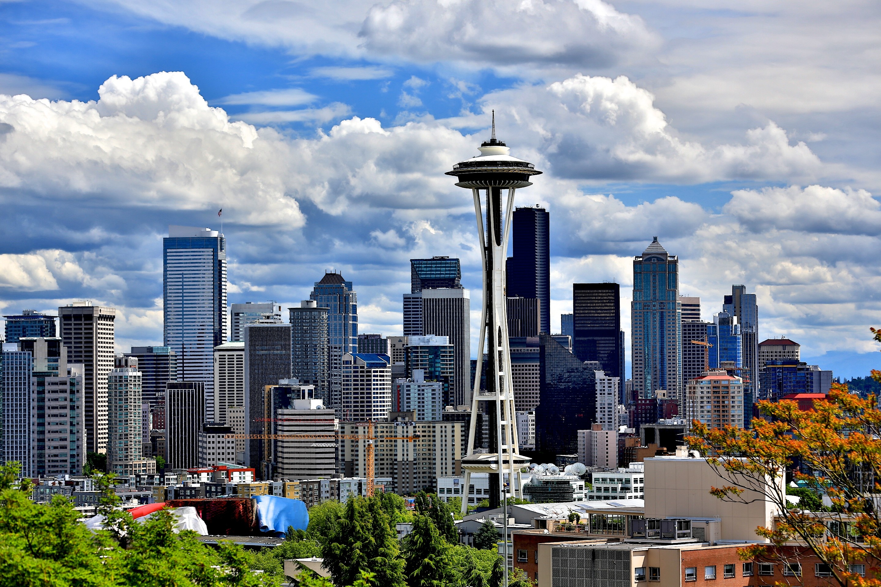 HD Seattle Skyline Wallpaper Background By Click Category