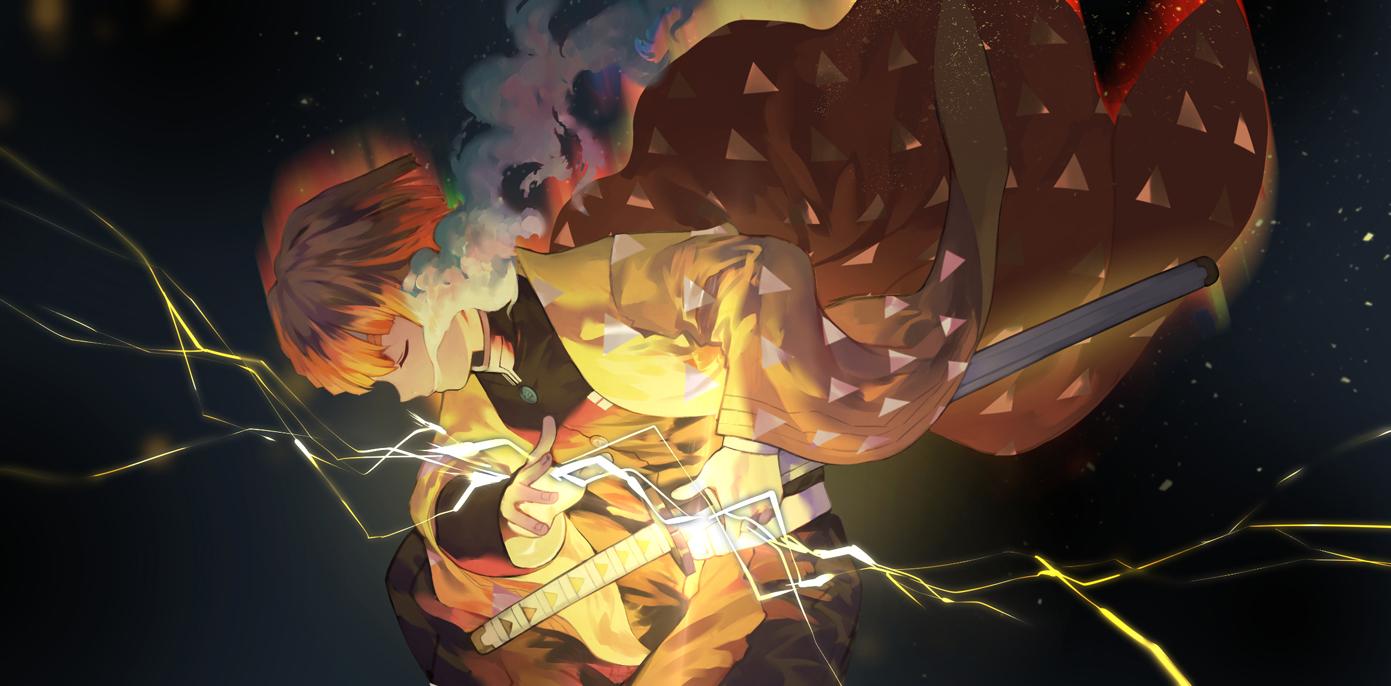 Banner Zenitsu Demon Slayer Beneath The Tangles