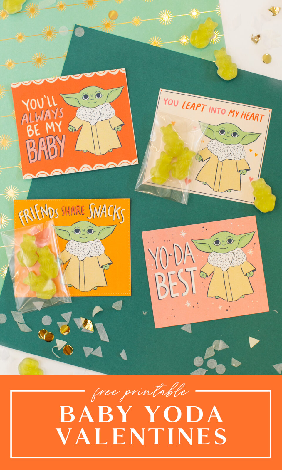 Printable Baby Yoda Valentines Lovely Indeed    Download for Free