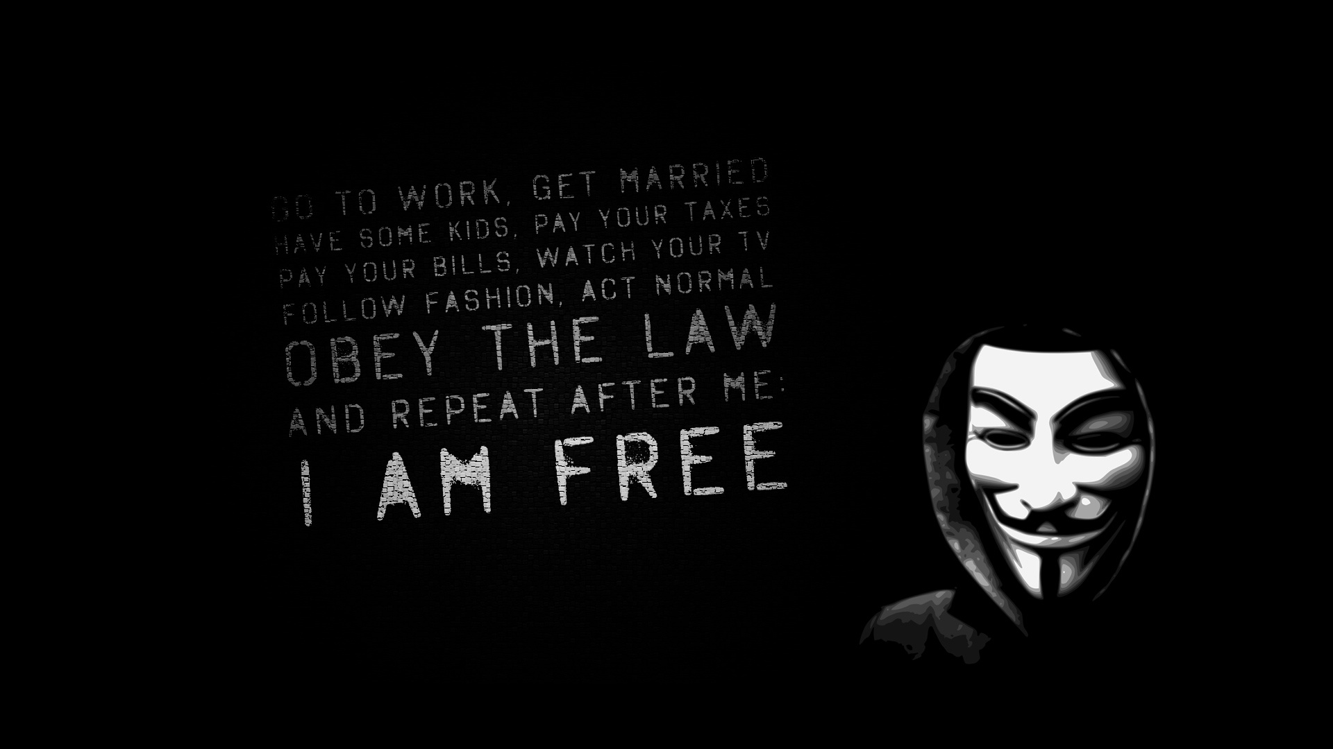 For Vendetta Mask Wallpaper