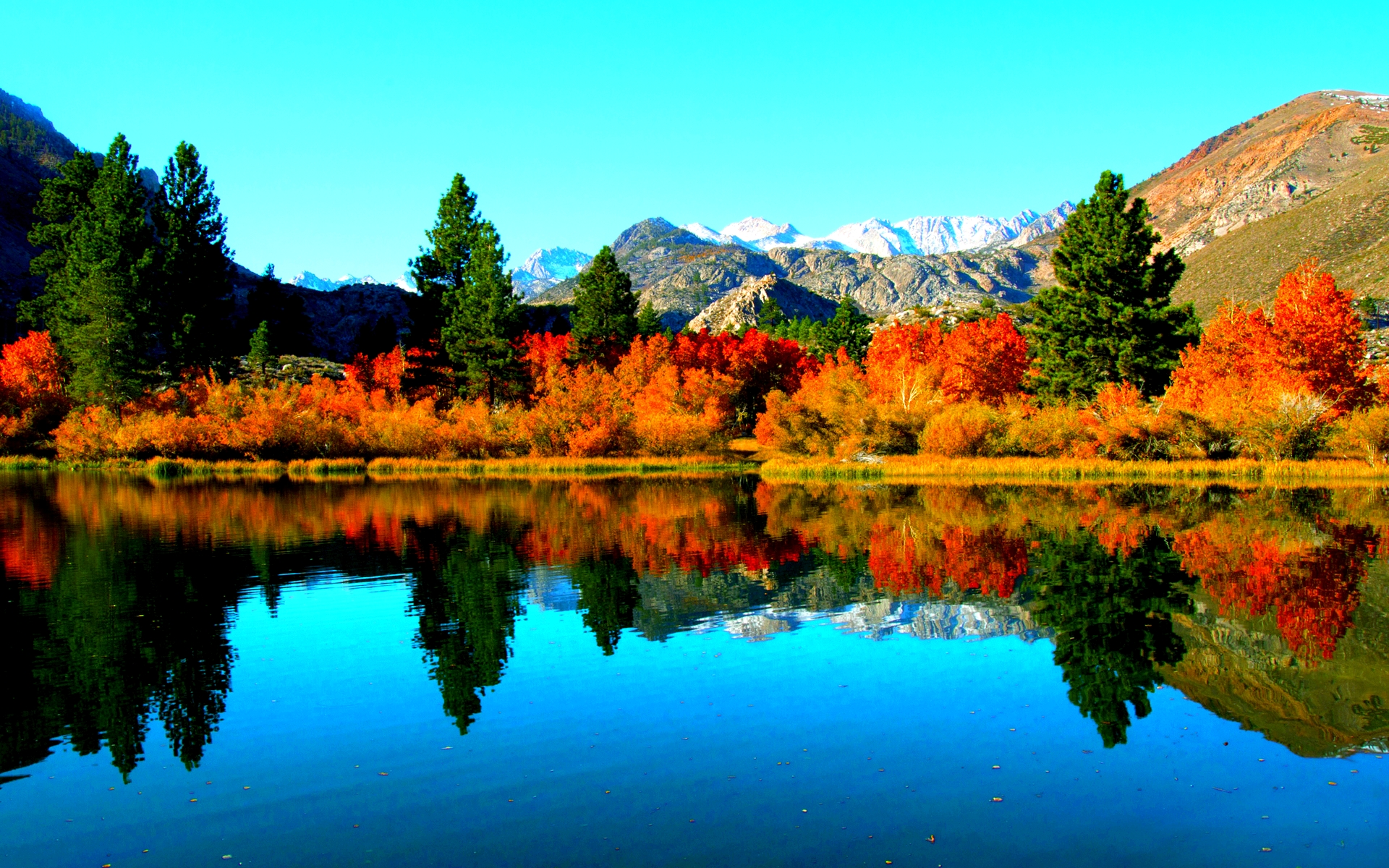 Autumn Lake Wallpaper Desktop