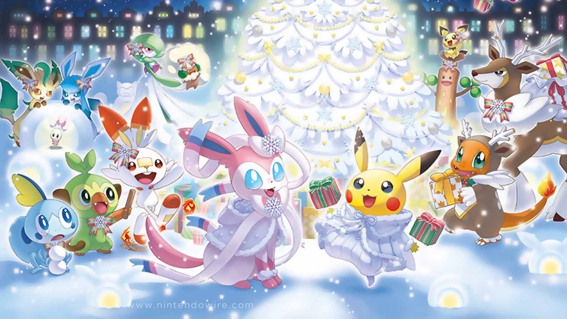 Pokemon Frosty Christmas Wallpaper Teahub Io