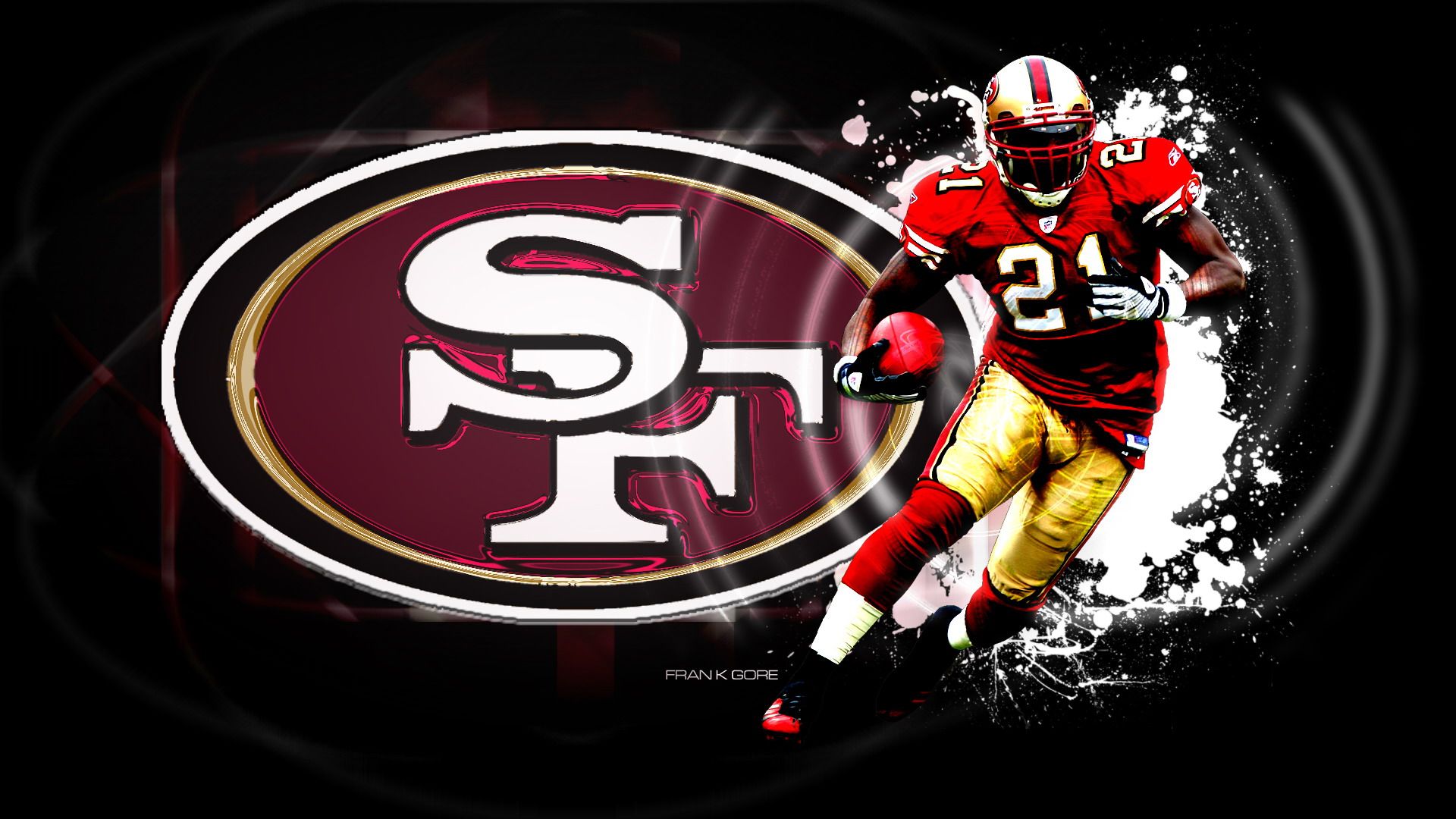 18 Frank Gore   Rushing Leader all time 9967 yards San