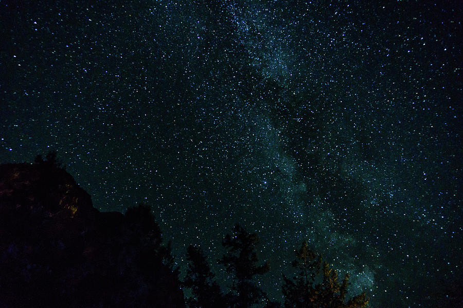 Many Starts On Blue Dark Night Sky As A Cosmos Background