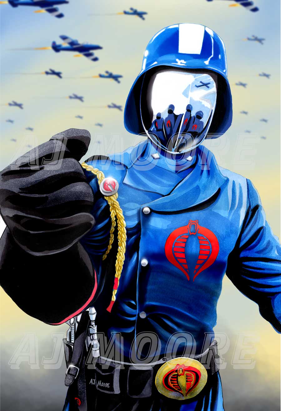 Cobra Commander Logo Wallpaper Cobra commander   by aj moore 900x1315