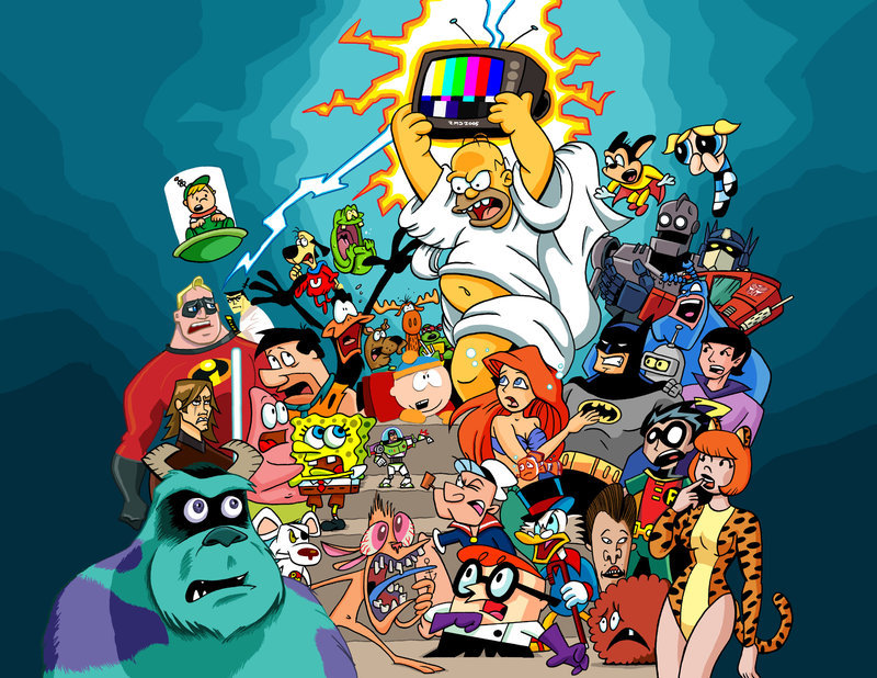 49+] Cartoon Characters Wallpaper - WallpaperSafari