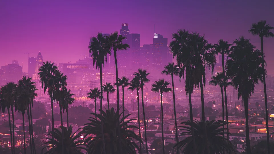 Los Angeles Sunset California Wallpaper