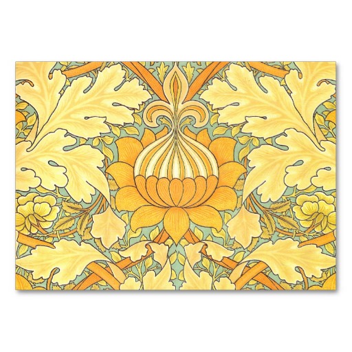 William Morris Wallpaper For St James Place Large Business Cards