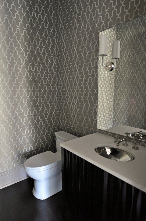 48 Grey Wallpaper Bathroom Ideas On Wallpapersafari