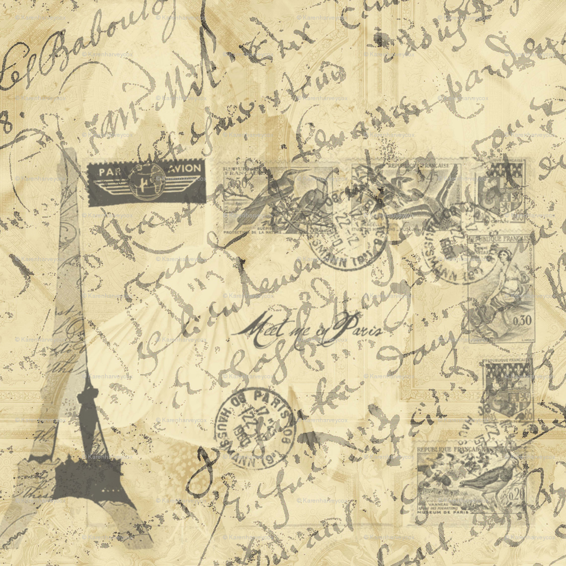 Paris Script Wallpaper - WallpaperSafari