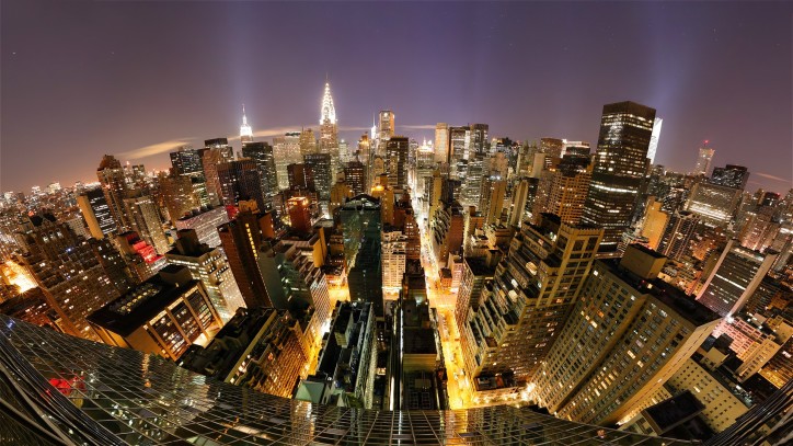 New York Skyline At Night Wallpaper HD City
