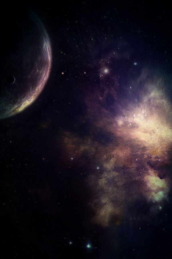 Nebula iPhone Wallpaper Graphic Design