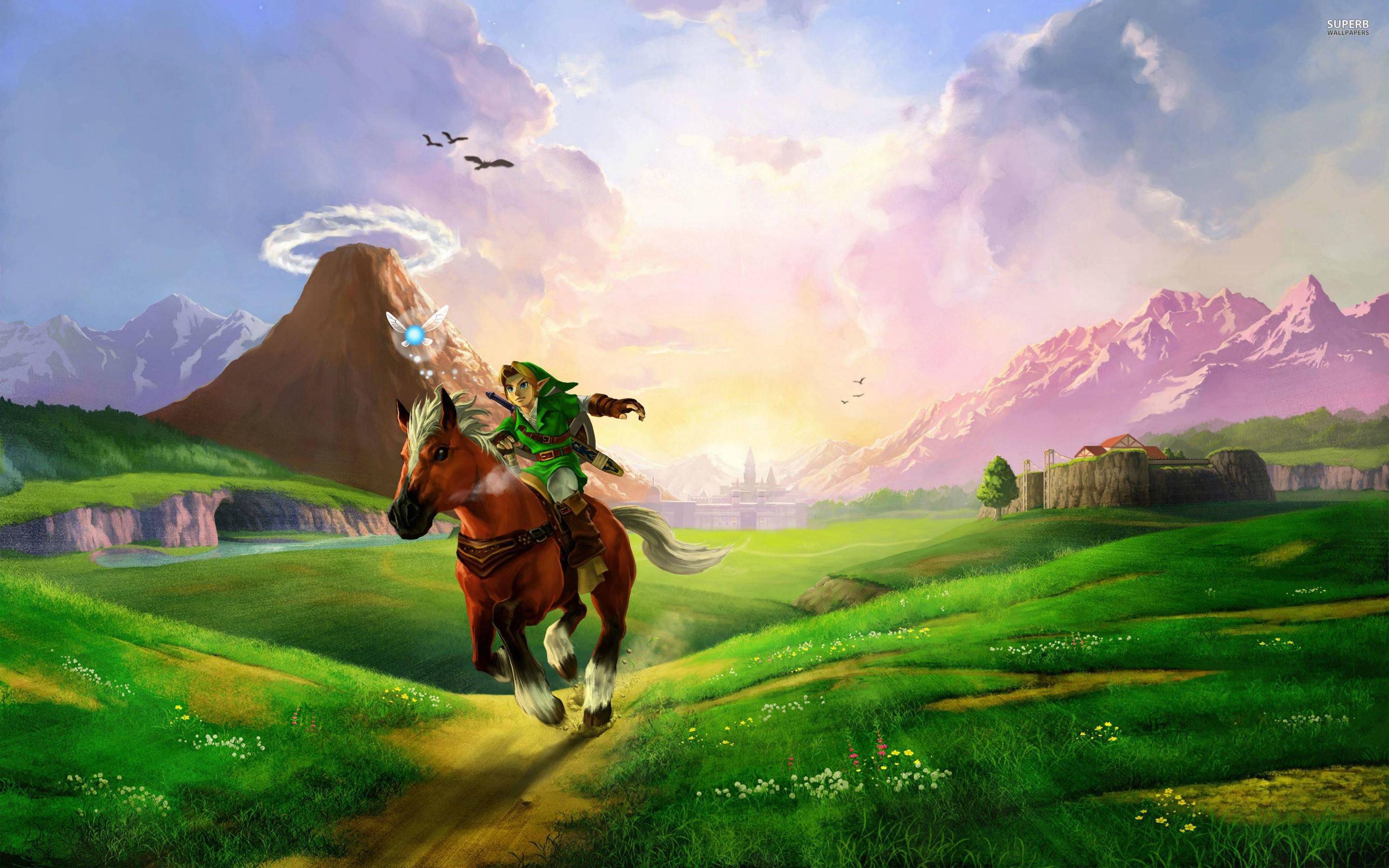 Download The Legend of Zelda: Hyrule - Breathtaking Scenery Wallpaper |  Wallpapers.com