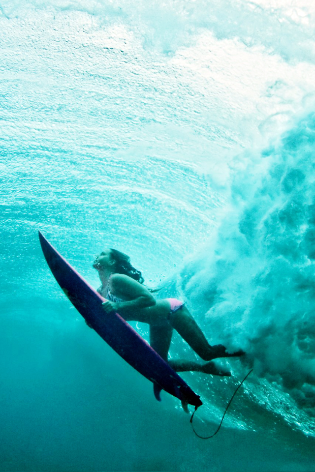 Surfer Girls Wallpaper Underwater Surf Girl