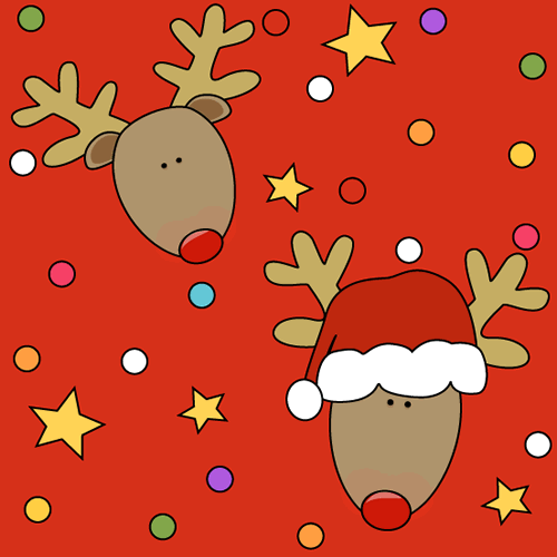 Christmas Reindeer Background Image
