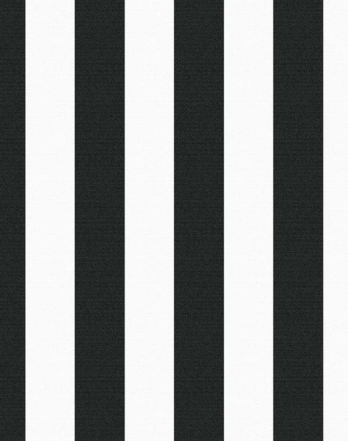 Wallshoppe Onyx Candy Stripe Wallpaper Black And White Stripe