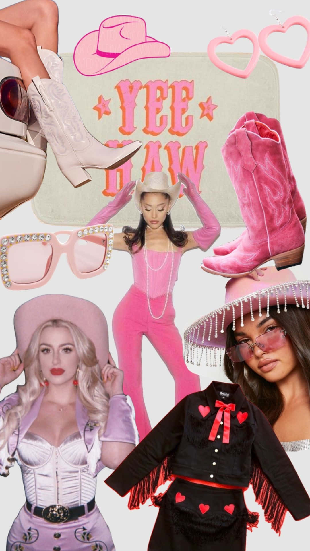 Pink Cowgirl Aesthetic Wallpaper